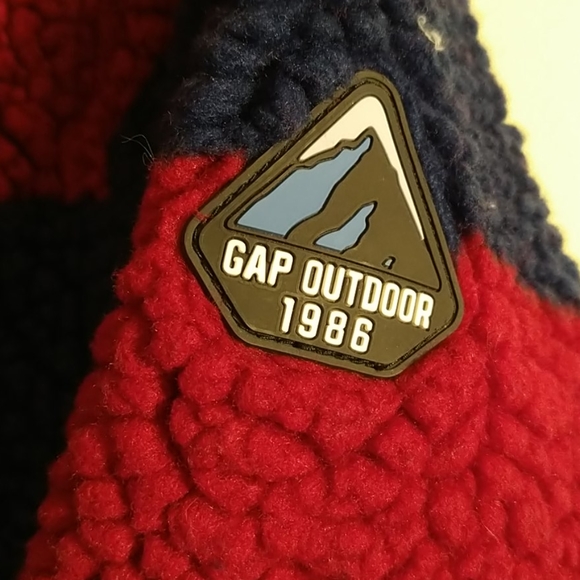 Gap red and blue teddy bear sweater - Picture 2 of 9